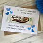 Personalised Grandad Happy Father's Day Chocolate Card, thumbnail 1 of 2