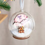 Hot Air Balloon First Christmas Baby Details Bauble, thumbnail 3 of 10