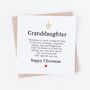 Christmas Card For Granddaughter, thumbnail 1 of 2