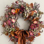 Autumn Dried Flower Wreath 'Bronte', thumbnail 1 of 12