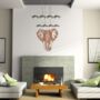 Majestic Metal Elephant Art Home Wall Decor, thumbnail 8 of 10