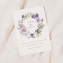 Purple Floral Wedding Save The Dates, thumbnail 1 of 4