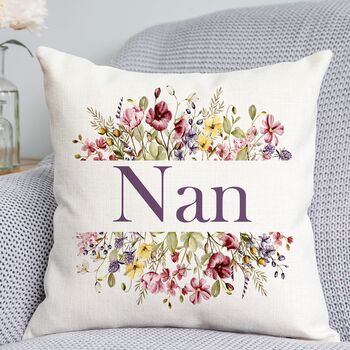 Floral Nanny Cushion, 3 of 4