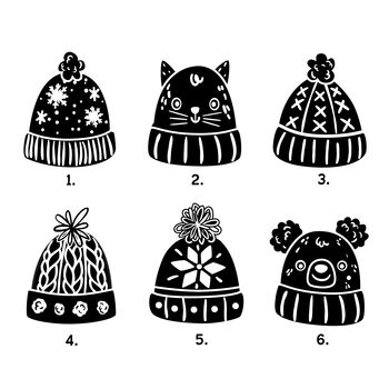 Personalised Family Or Friends Christmas Card With Foiled Christmas Wooly Hats, 4 of 10