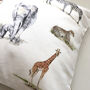 Safari Animals Printed Children's Cushion, thumbnail 4 of 10