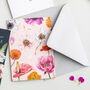 Floral Brights Pink Botanical Card, thumbnail 1 of 3