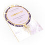 Amethyst And Gold Beads Healing Cystals Bracelet Gift, thumbnail 1 of 5