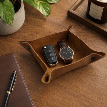 Executive Leather Velvet Desk Tray, 5 of 12