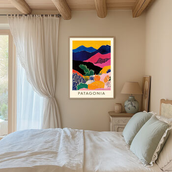 Patagonia Mountains Travel Art Print, 3 of 3