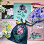 Reusable Botanical Floral Print 'Thank You' Gift Bag, thumbnail 2 of 11