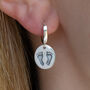 Sterling Silver Footprints Earrings, thumbnail 1 of 6