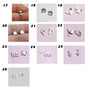 Personalised Our Story Stud Earrings With Dates, thumbnail 8 of 9