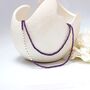 Long Amethyst And Sterling Silver Beaded Necklace, thumbnail 9 of 11
