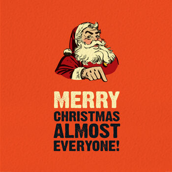 ‘Santa’s Naughty List’ Funny Christmas Card, 2 of 3
