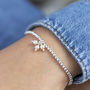 30th Birthday Pearl Charm Beaded Bracelet, thumbnail 1 of 9