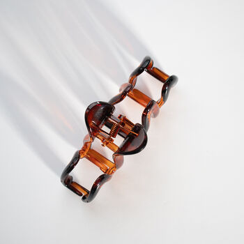 Amber Zigzag Wavy Claw Hair Clip, 4 of 4