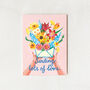 Sending Lots Of Love Floral Envelope Card, thumbnail 1 of 5