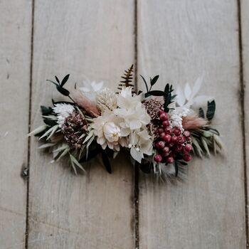 Wren Boho Dried Flower Bridal Wedding Headpiece, 3 of 3