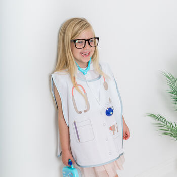Personalised Kids Dress Up Doctors Outfit / Tabard, 5 of 12
