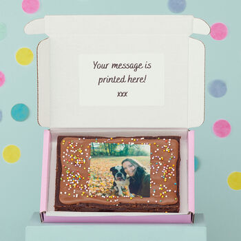 Personalised Photo Brownie Slab, 2 of 4