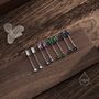 Baguette Cz Dangle Chain Stud Drop Earrings, thumbnail 8 of 12
