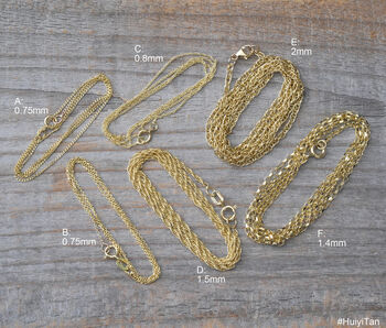 Curb Chain Belcher Chain Rope Chain In 9ct Yellow Gold, 4 of 6
