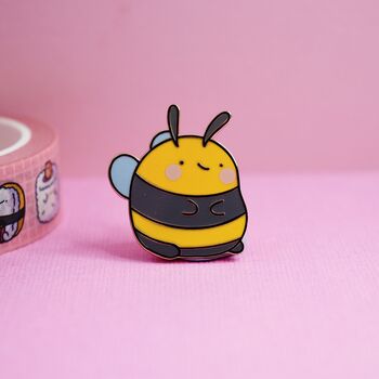 Bumblee Bee Enamel Pin | Cute Pin Badges, 5 of 6