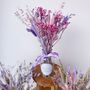 Personalised Purple Dried Flower Arrangement With Vase Christmas Gift, thumbnail 2 of 9