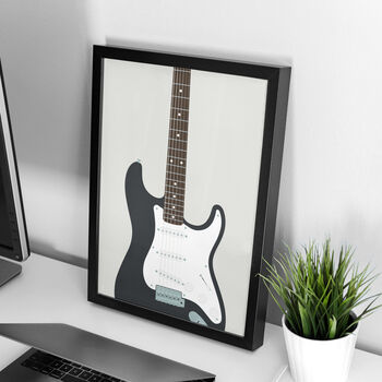 Stratocaster Guitar Print | Guitarist Music Poster, 3 of 11