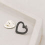 Sterling Silver Heart Lapel. Wedding Tie Pin For Groom, thumbnail 7 of 9
