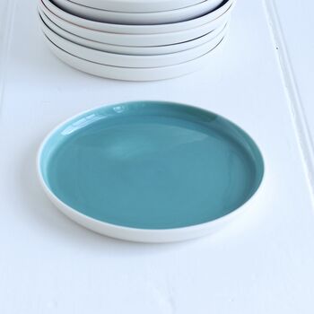 Colourful Handmade Porcelain Tea Plate, 7 of 12