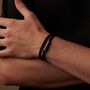 Personalised Black Rope Bracelet, thumbnail 6 of 9