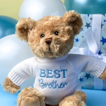 Keeleco Recycled Dougie Gift Bear 'Best Brother', 2 of 4