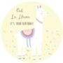 Ooh La Llama Happy Birthday Lollipop, thumbnail 2 of 4