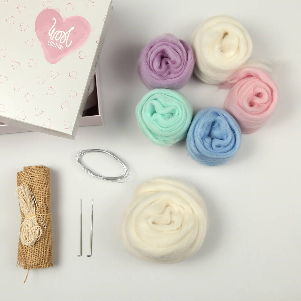 Rainbow Needle Felting Kit By Wool Couture