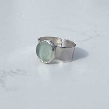 Sea Glass Cuff Ring, 3 of 5