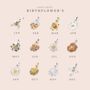 Sterling Silver Birth Flower And Initial Necklaces, thumbnail 2 of 12