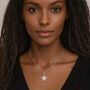 Personalised Sterling Silver Pavé Star Pendant Necklace, thumbnail 3 of 12