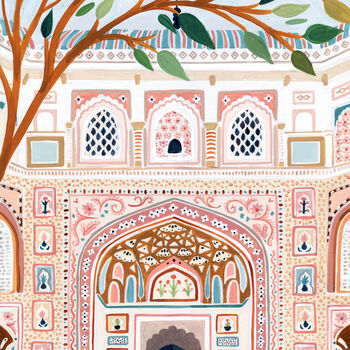 Amber Palace Jaipur, India Travel Art Print, 6 of 7
