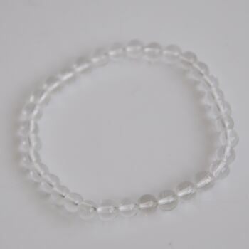 Men's Clear Quartz Crystal Bracelet Gift For Him, 3 of 5
