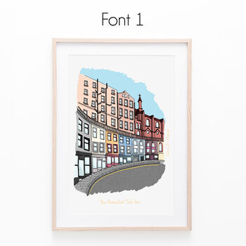 Personalised Edinburgh Cityscape Print, 2 of 6