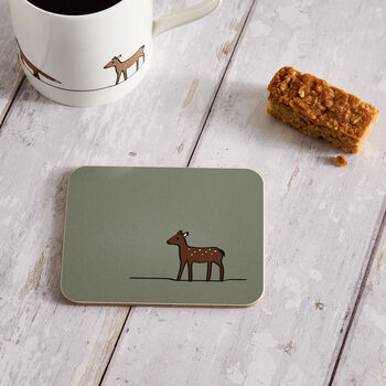 Woodland Collection Coasters, Mixed Set Of Four, 4 of 5