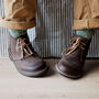 Handmade Recycled Personalised Men's Leather Boots, thumbnail 4 of 6