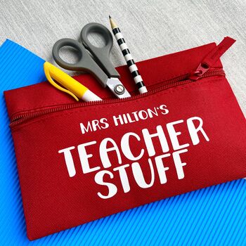 Personalised Teacher Stuff Pencil Case, 2 of 3