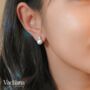 Sterling Silver Wedding Pearl Earrings, thumbnail 6 of 7