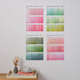 Paint Chip Colour Swatch Wall Planner 2025, thumbnail 6 of 12