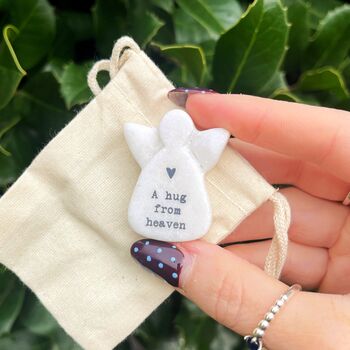 Tiny Marble Angel A Hug From Heaven Including Gift Pouch, 2 of 3