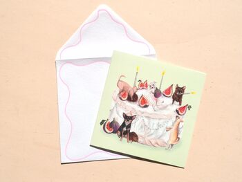 Chihuahua Birthday Cake Greetings Card, 6 of 6