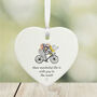 Personalised Porcelain Heart Friendship Keepsake Gift How Wonderful Life Is With You In The World, thumbnail 3 of 4