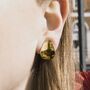 Sterling Silver Polished Oval Clip On Earrings, thumbnail 5 of 6